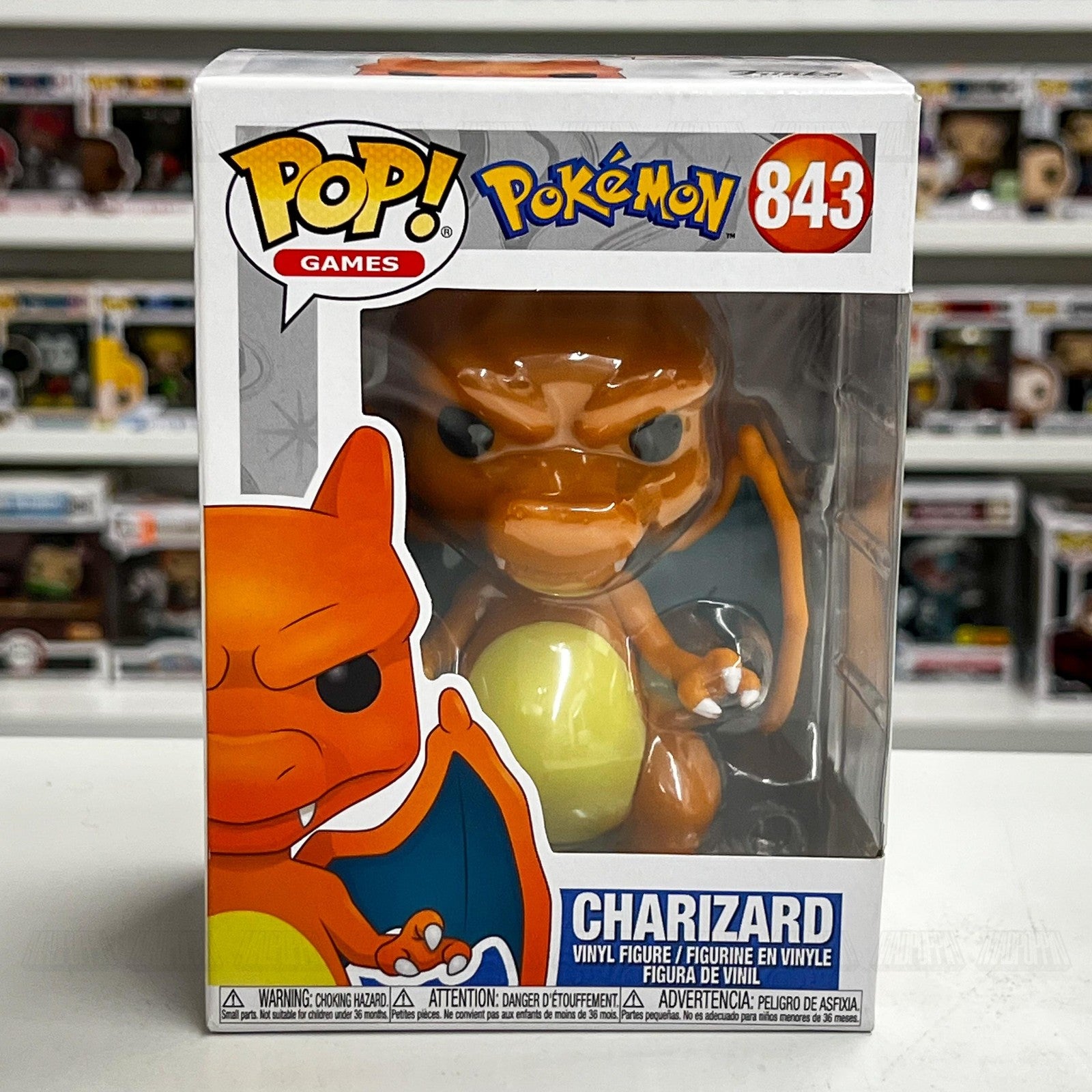 Funko Pop Video Games Pokemon Charizard 843 Vinyl Figure TCG 2021 Collectible