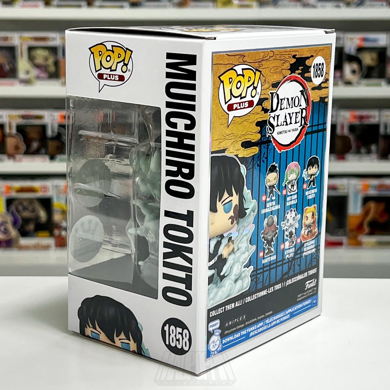 Funko Pop Plus Demon Slayer Muichiro Tokito 1858 GITD Chase Funko Exclusive
