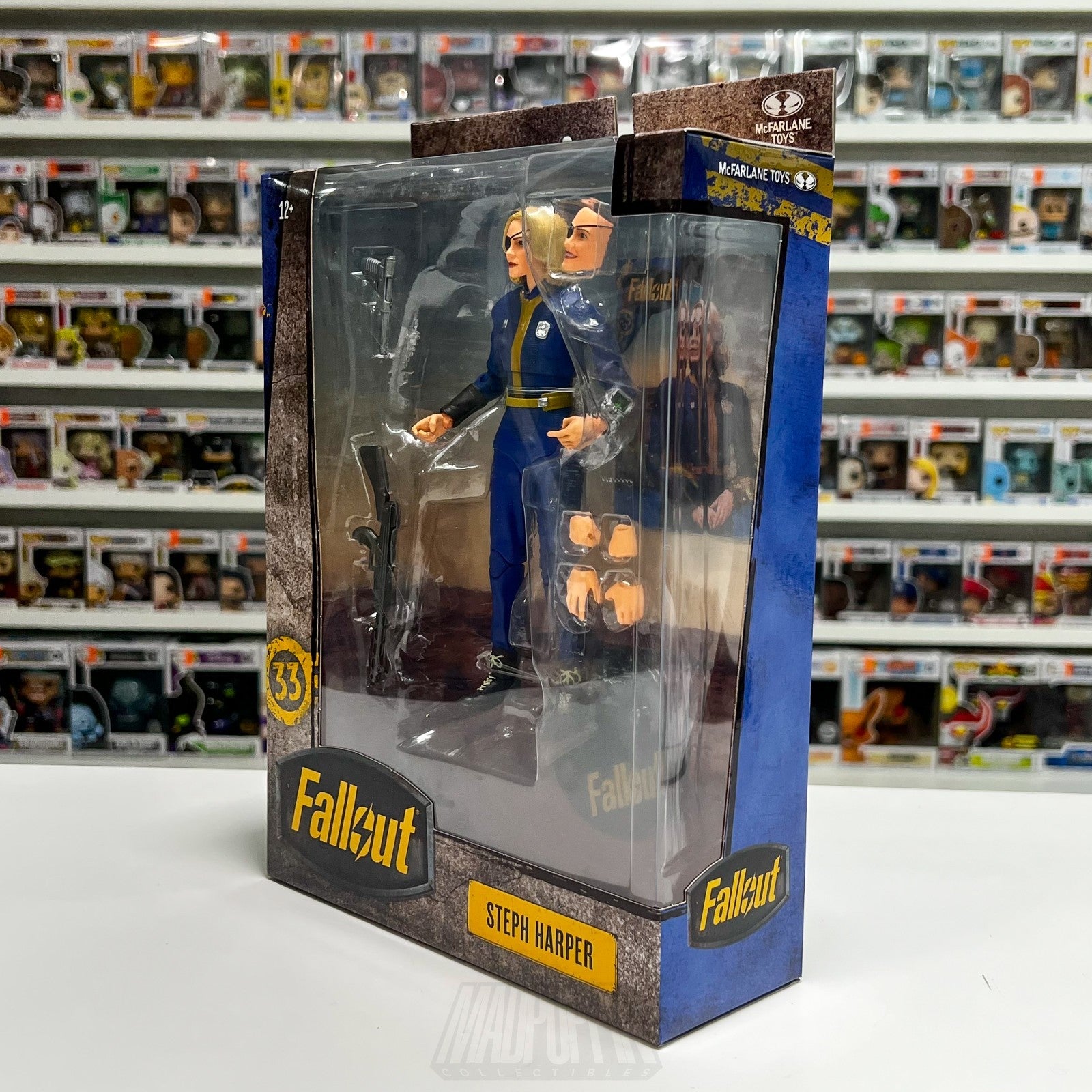 McFarlane Toys Fallout Steph Harper 7 Inch Action Figure Video Game Bethseda