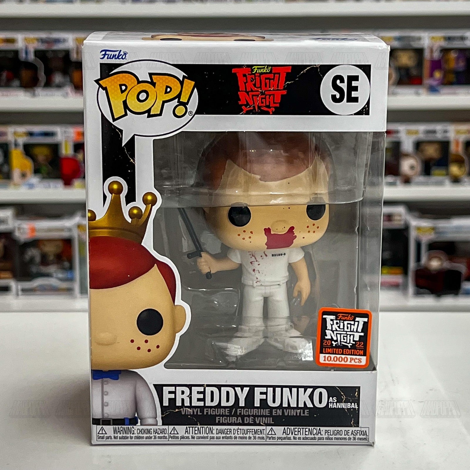 Funko Pop Freddy Funko Hannibal Fright Night 2022 LE 10000 Silence of the Lambs