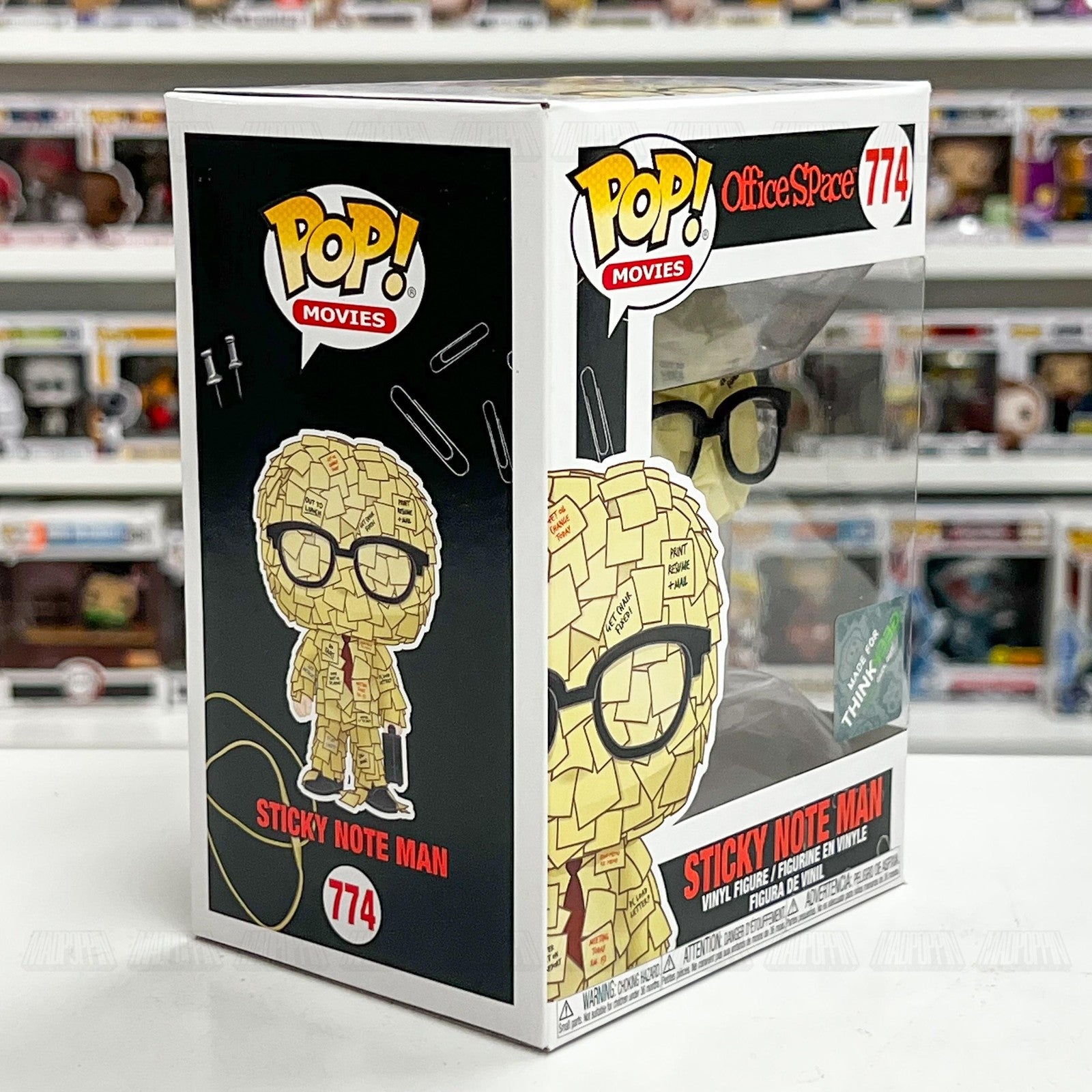 Funko Pop Movies Office Space Sticky Note Man #774 ThinkGeek Exclusive Vinyl