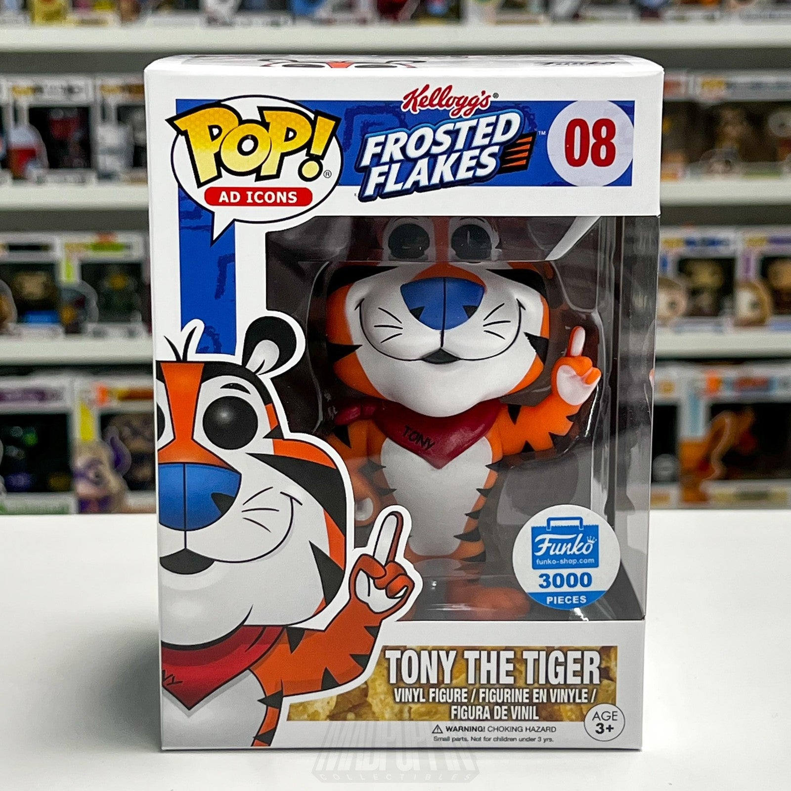 Funko Pop Ad Icons Tony the Tiger 08 Kellogg's Frosted Flakes Figure 3000 Pieces
