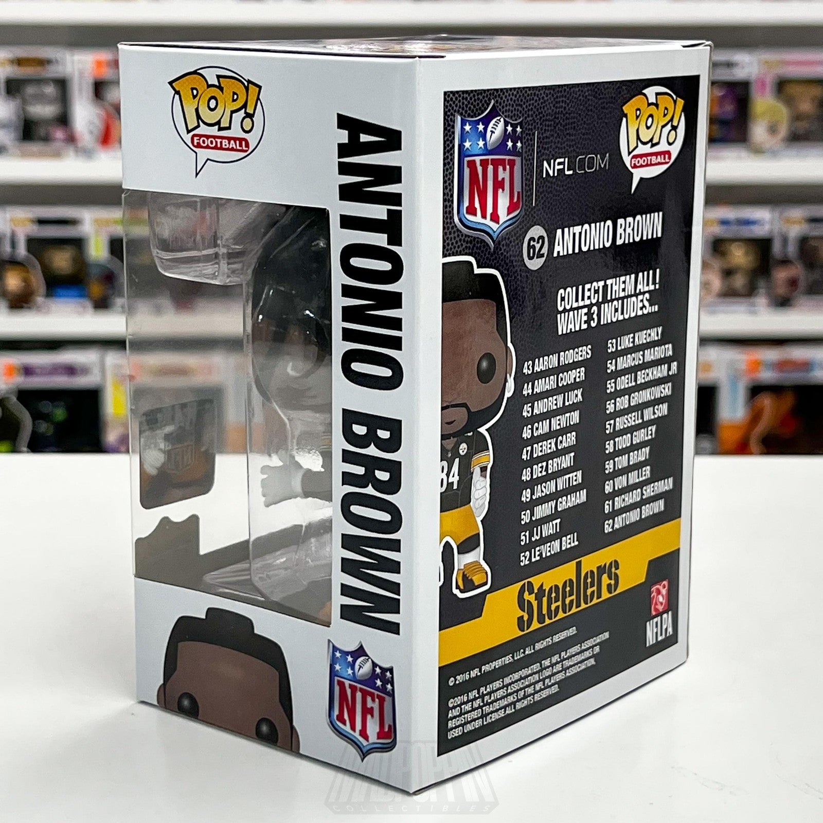 Funko Pop! Football Antonio Brown 62 Pittsburgh Steelers NFL Vinyl Figure 20162
