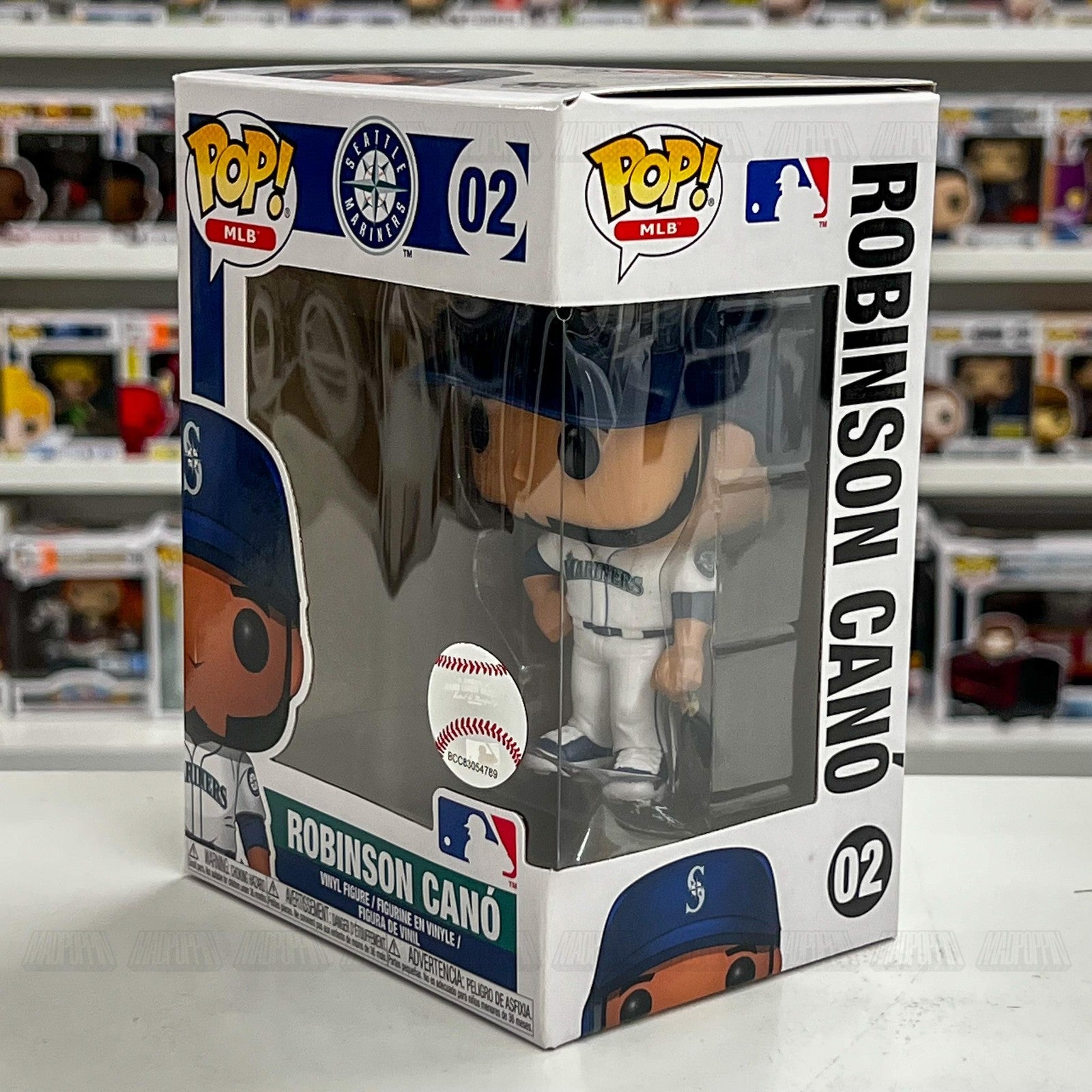 Funko Pop MLB Robinson Cano Seattle Mariners 02 Vinyl Figure Baseball NIB Mint