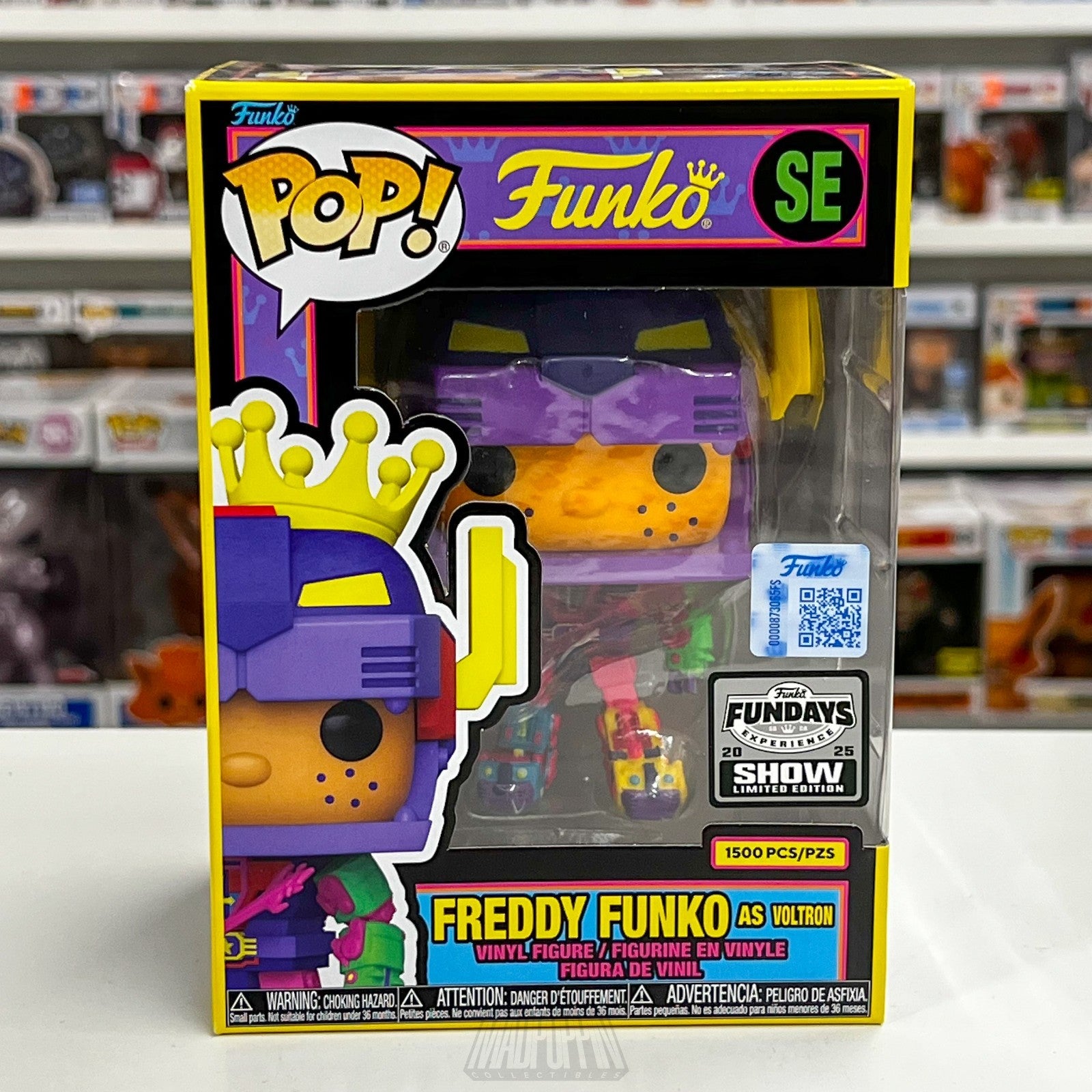 Funko Pop Fundays Freddy as Voltron Blacklight Show Edition 1500 PCS SE 2025
