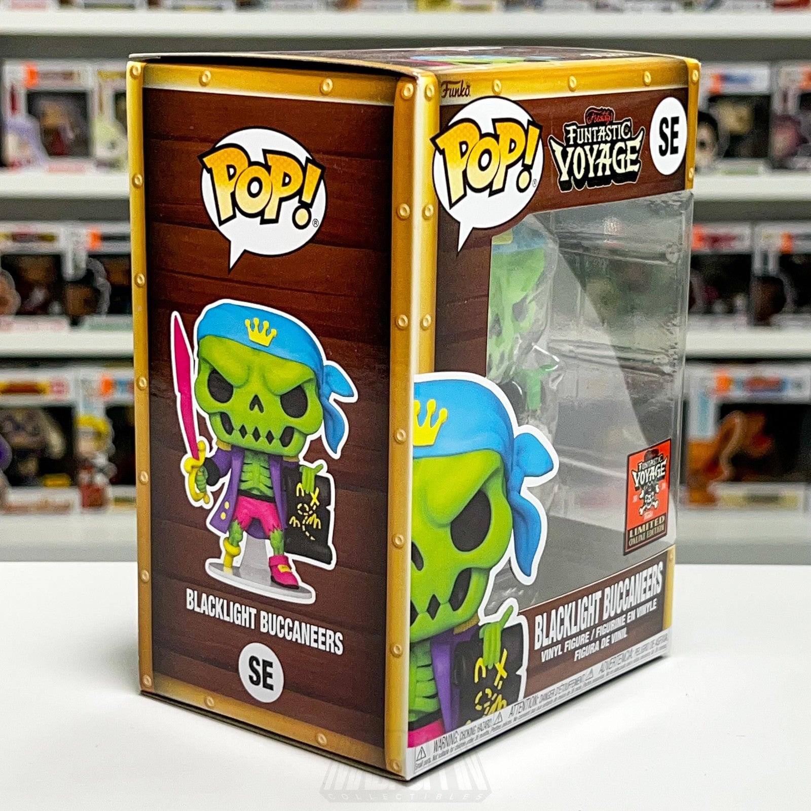 Funko Pop Blacklight Buccaneers SE Funtastic Voyage Fundays Vinyl Figure Limited