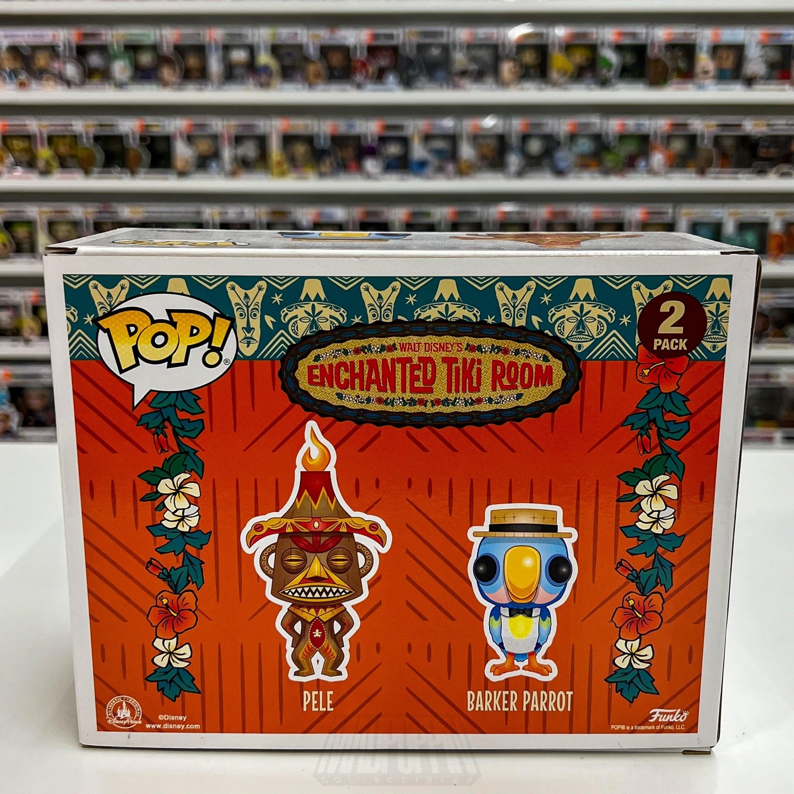 Funko Pop Disney Parks Enchanted Tiki Room Pele & Barker Parrot 2 Pack Exclusive