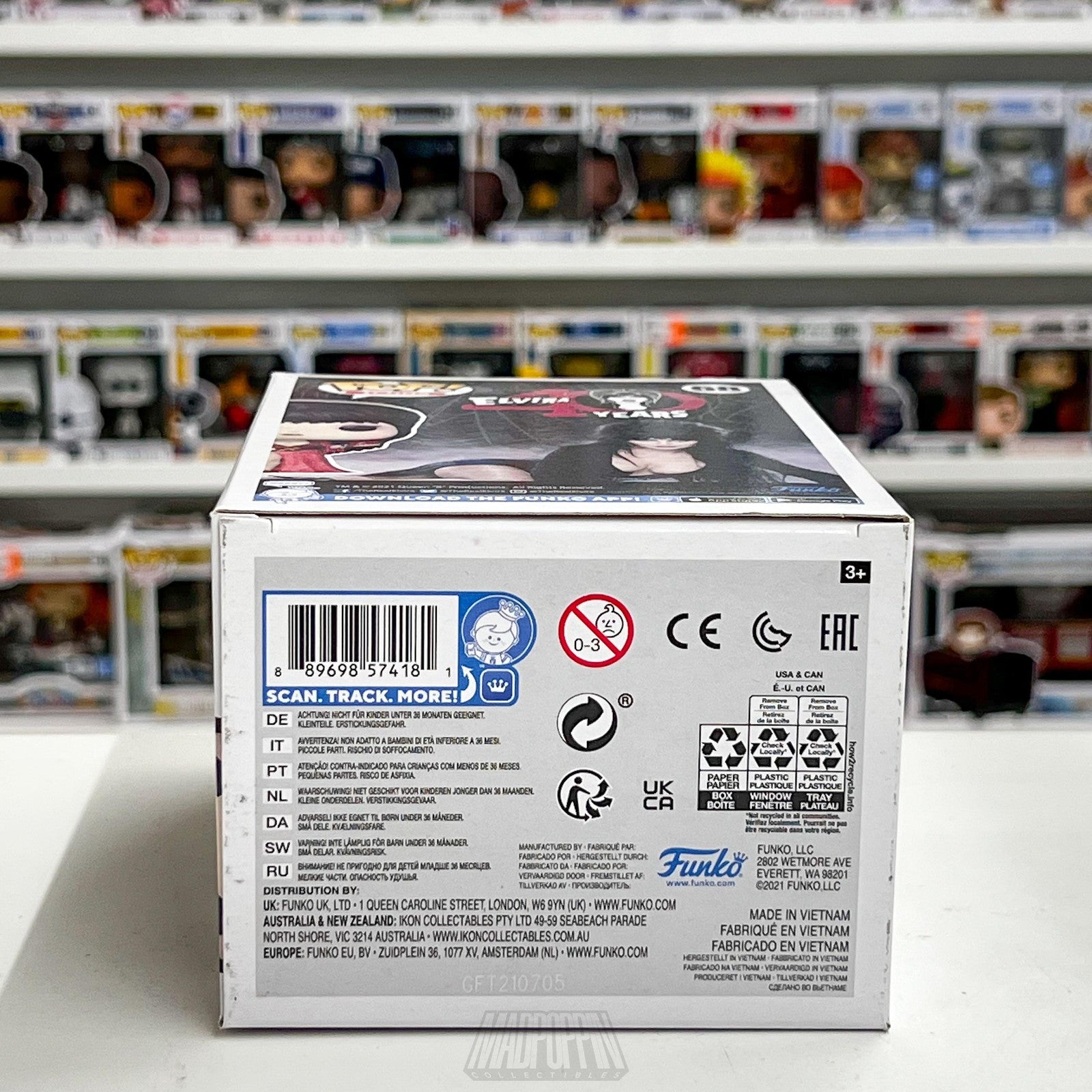 Funko Pop Icons Elvira 40 Years Diamond Collection #68 Limited Edition New