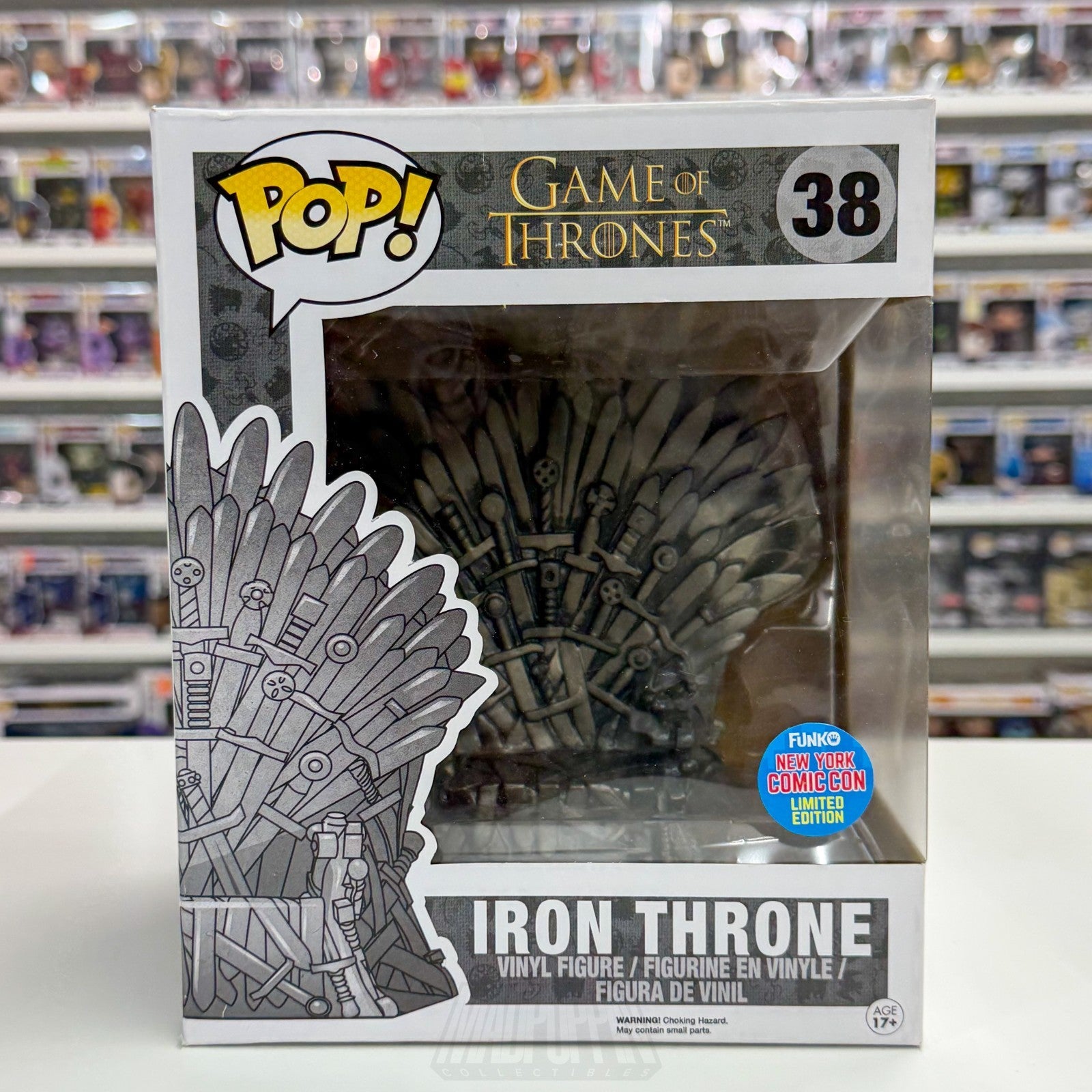 Funko Pop Television HBO Game of Thrones Iron Throne 2016 NYCC 38 Vinyl Figure0