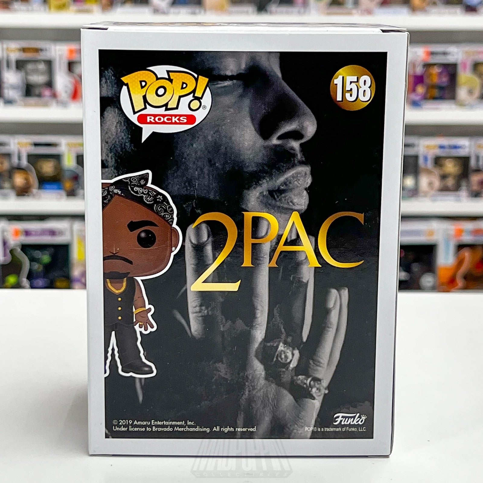 Funko Pop! Rocks 2Pac Tupac Shakur #158 Vinyl Figure 2019 Boxed Collectible3