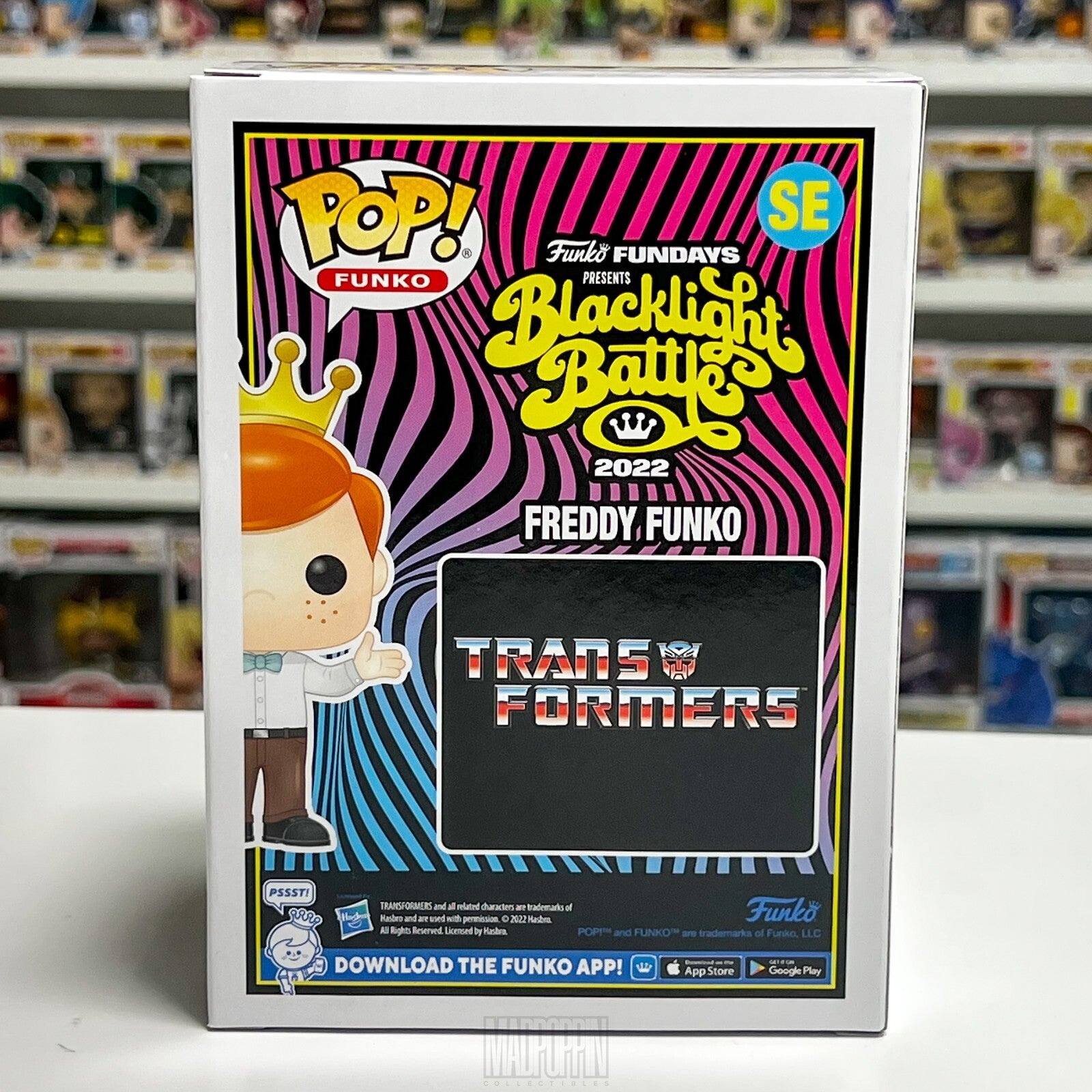 Funko Pop Fundays Blacklight Battle Freddy Optimus Prime Transformers 1500pcs SE