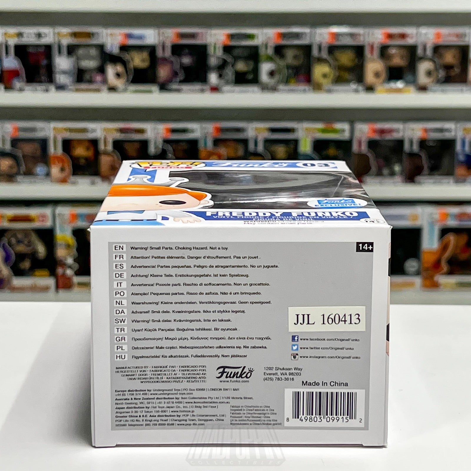 Funko Pop Freddy Hipster Nerd Glasses 03 Funko Shop Exclusive Vinyl Figure Toy