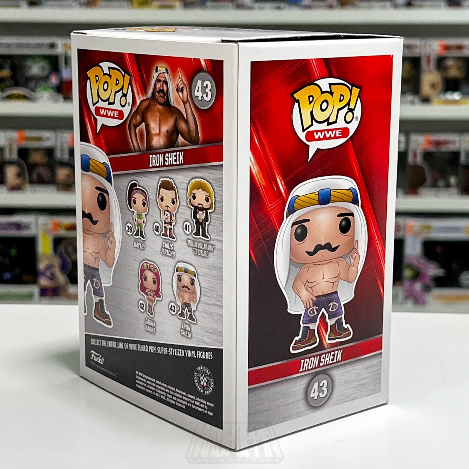 Funko Pop! WWE Iron Sheik #43 Vinyl Figure New In Box Wrestling Collectible Toy