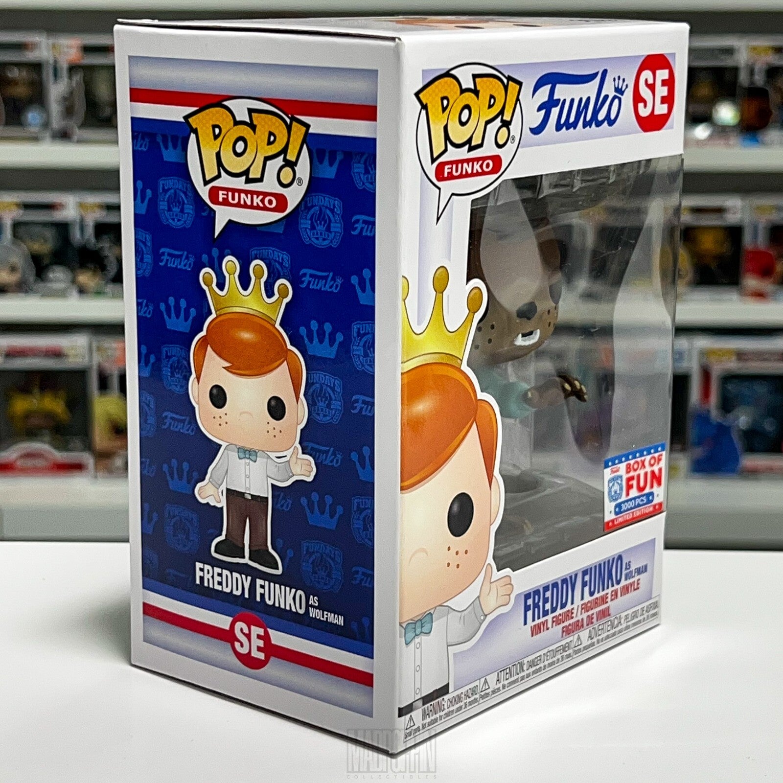 Funko Pop Fundays Games Freddy As Wolfman Classic Horror Box of Fun 3000 Pcs SE