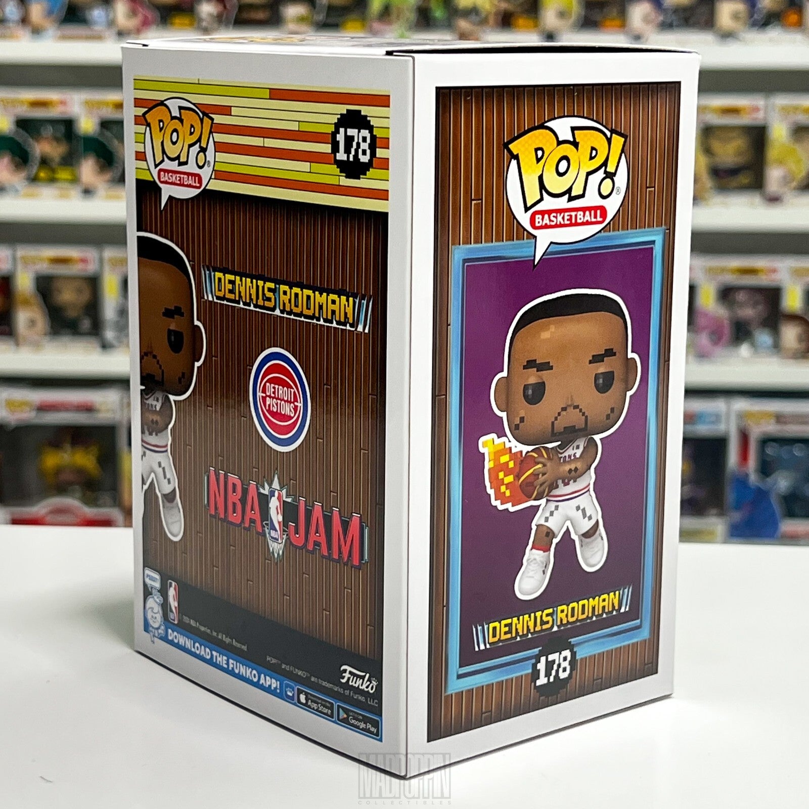 Funko Pop Basketball Detroit Pistons NBA Jam Dennis Rodman 5000pcs Defense 178