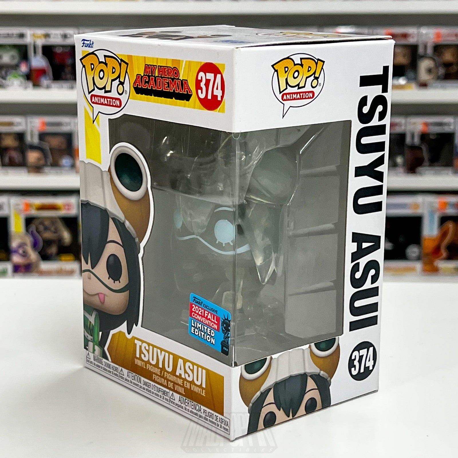 Funko Pop! My Hero Academia Tsuyu Asui #374 Fall Convention Limited Anime Figure