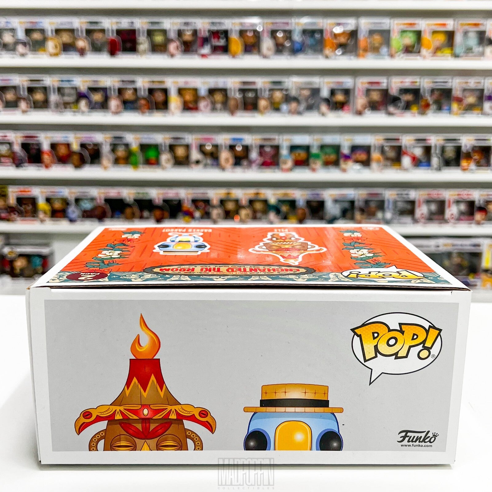 Funko Pop Disney Enchanted Tiki Room Pele & Barker Parrot Parks Exclusive 2 Pack