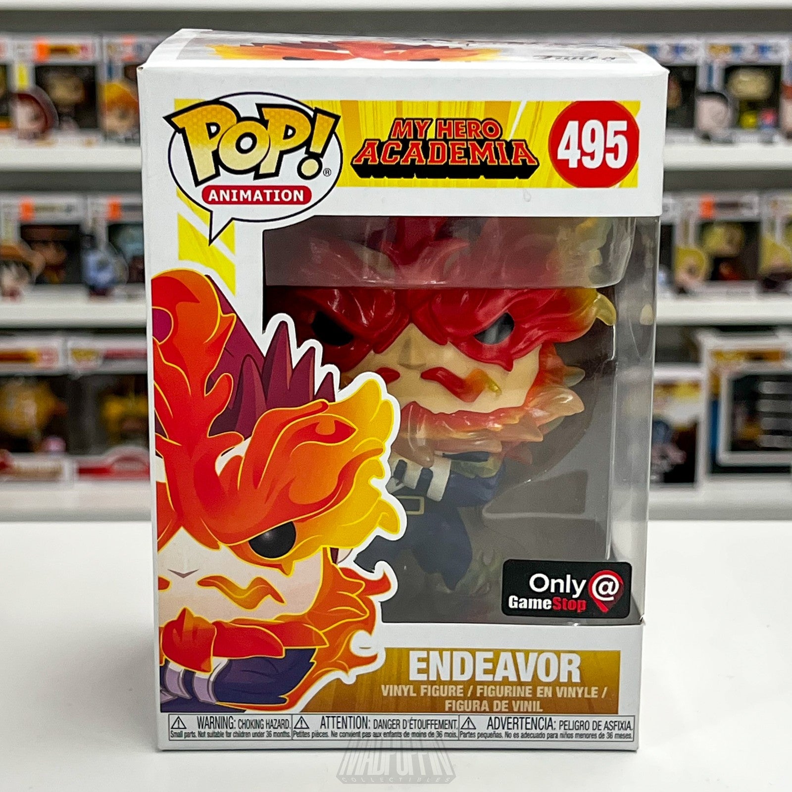 Funko Pop My Hero Academia Endeavor 495 Vinyl Figure GameStop Exclusive New in B