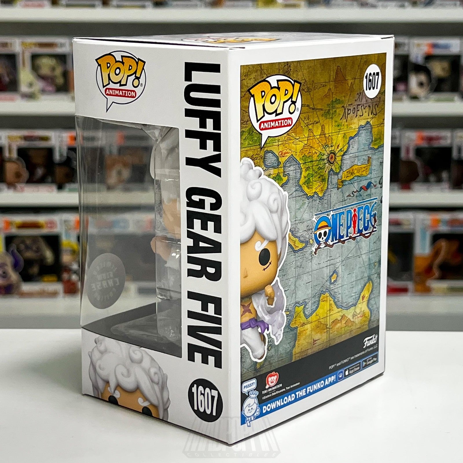 Funko Pop Animation One Piece Luffy Gear Five 1607 Glow Chase Figure Anime Vinyl