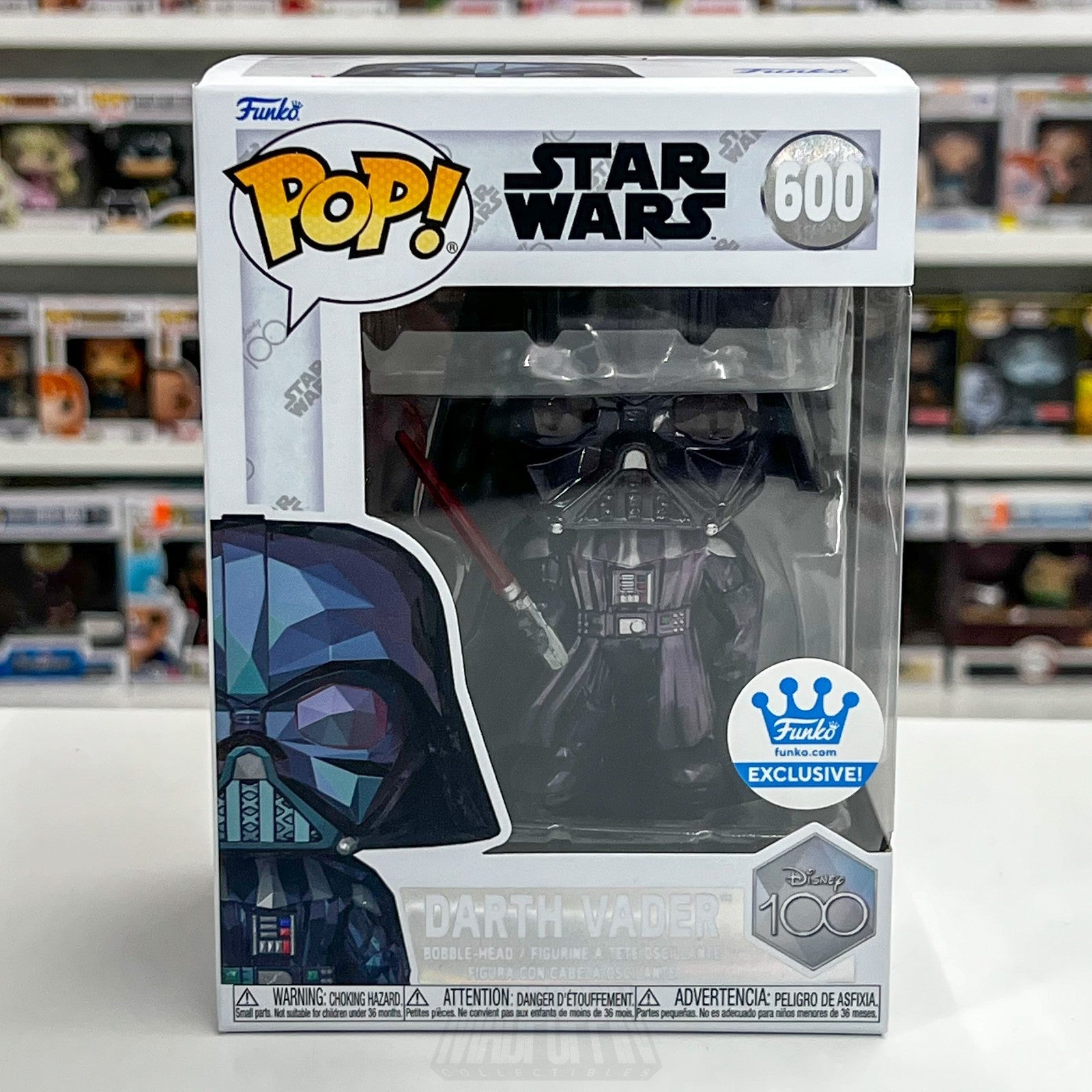 Funko Pop Star Wars Disney 100 Darth Vader Facet 600 Exclusive Sith Vinyl Figure0