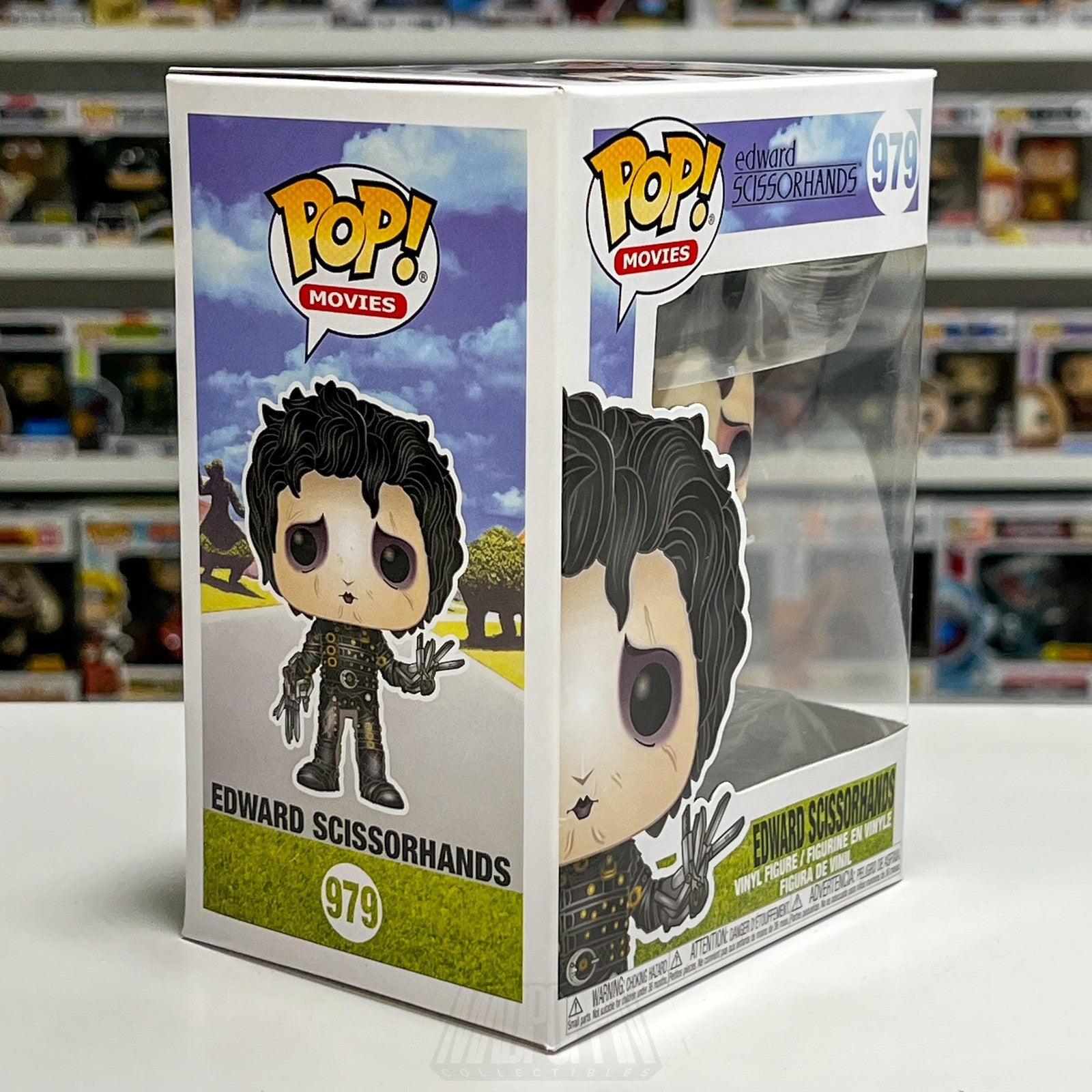 Funko Pop Movies Edward Scissorhands 979 Vinyl Figure Goth Fantasy Tim Burton