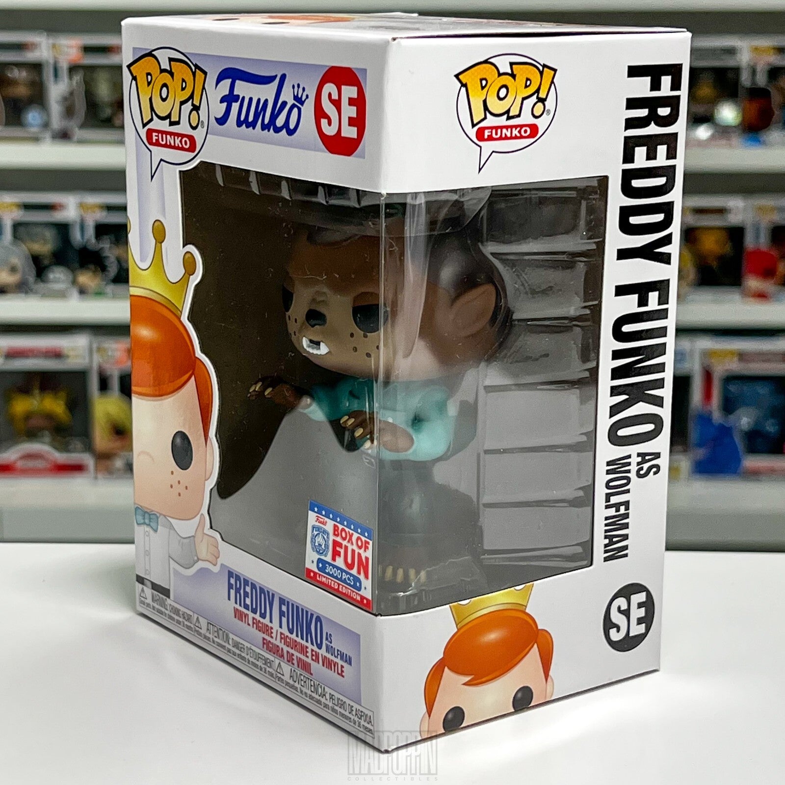 Funko Pop Fundays Games Freddy As Wolfman Classic Horror Box of Fun 3000 Pcs SE