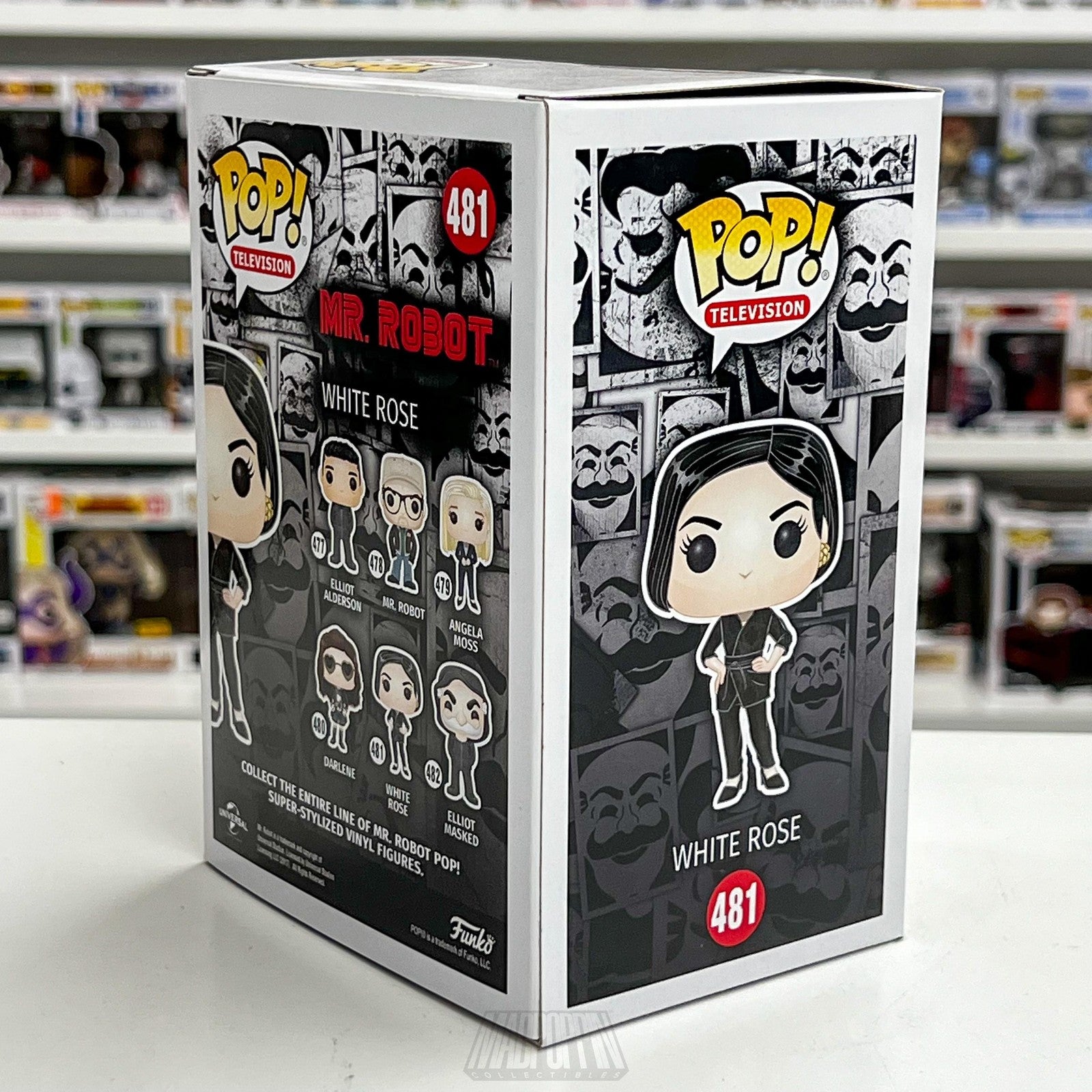 Funko Pop Mr. Robot White Rose 481 Vinyl Figure TV Collectible New in Box Gift