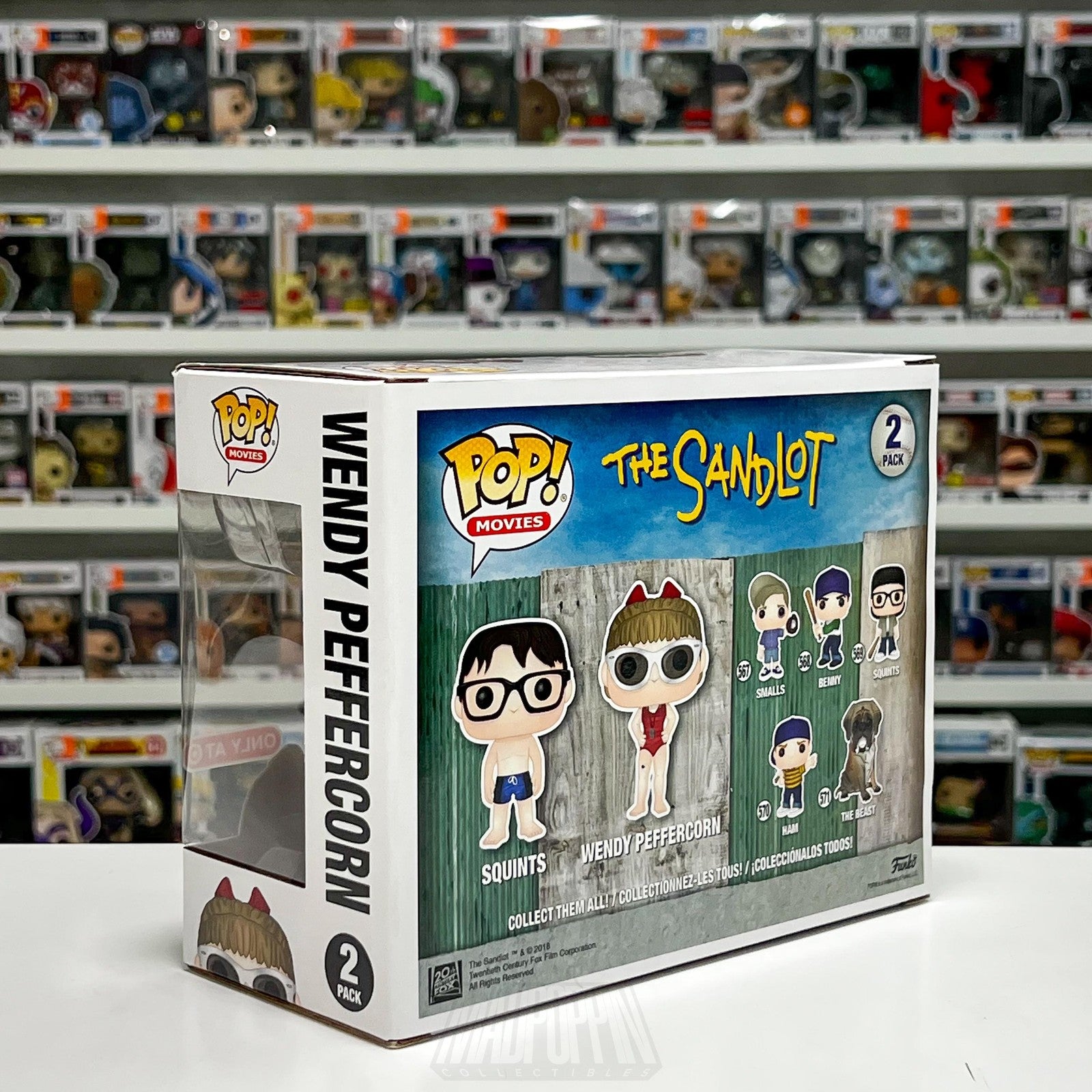 Funko Pop Movies The Sandlot Squints & Wendy Peffercorn Target 2 Pack Baseball