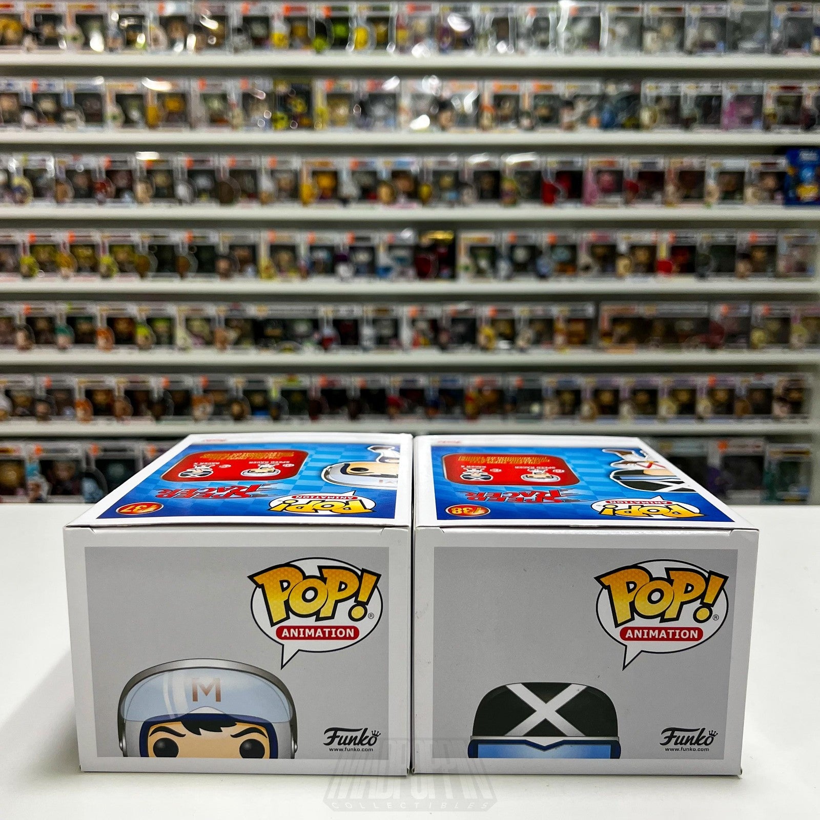 Funko Pop Animation Speed Racer & Racer X  737 738 Set BobbleHead Toy Anime NIB