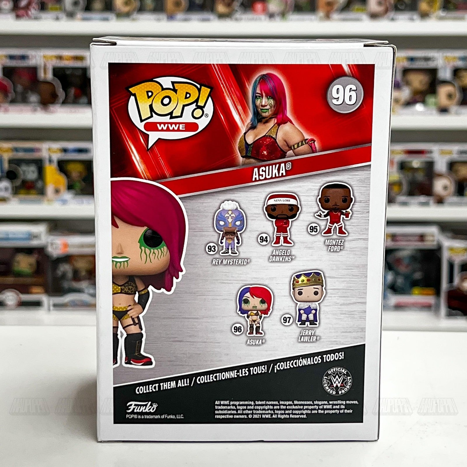 Funko Pop WWE Asuka #96 Vinyl Figure 2021 Wrestling Collectible MIB New Boxed