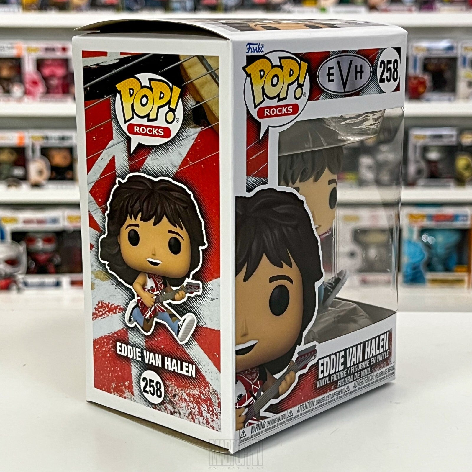 Funko Pop Rocks Eddie Van Halen Vaulted Guitar Legend Hard Heavy Glam Metal 258
