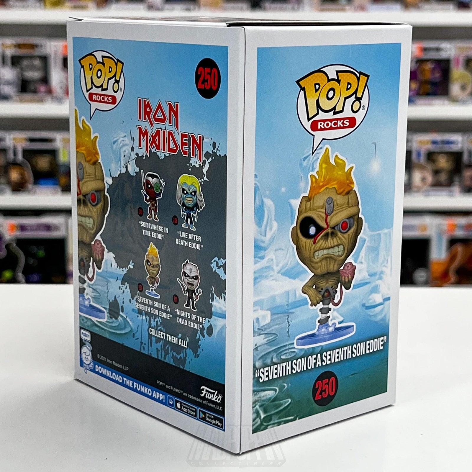 Funko Pop Rocks Iron Maiden Seventh Son Eddie 250 Heavy Metal Music Figure Vinyl4