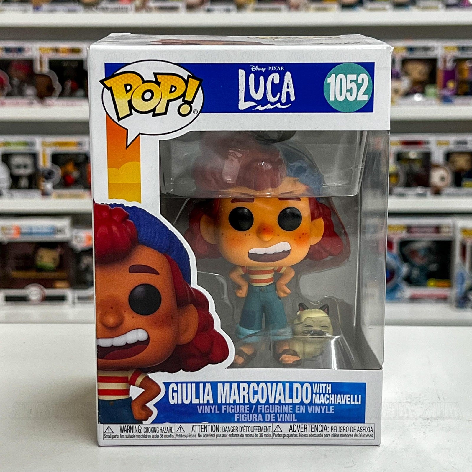 Funko Pop Disney Pixar Luca 1052 Giulia Marcovaldo Machiavelli Vinyl Figure New