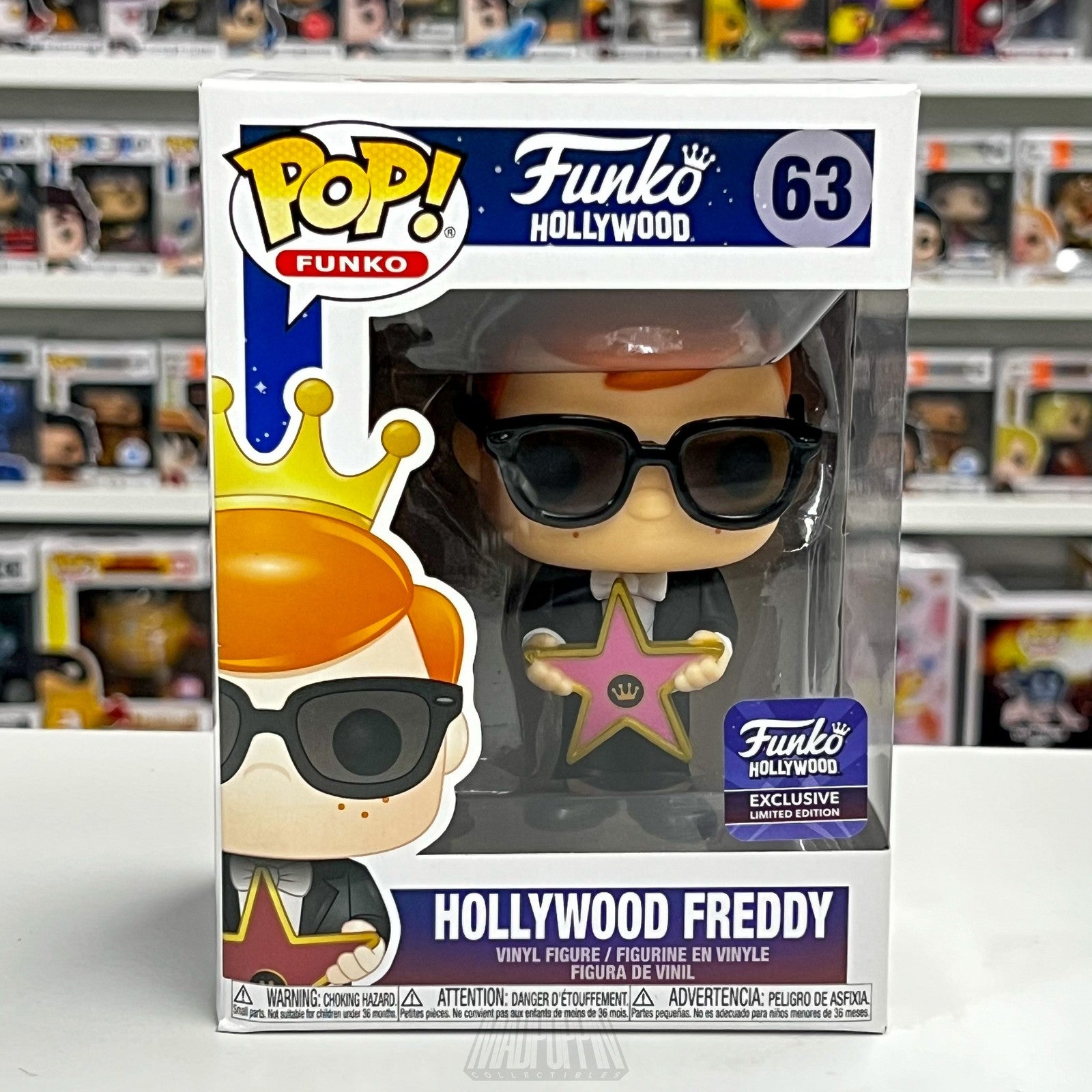 Funko Pop Hollywood Freddy 63 Exclusive Limited Edition Vinyl Figure Collectible