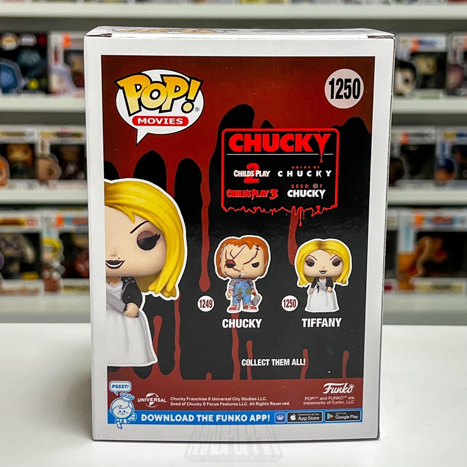 Funko Pop Movies Bride of Chucky Tiffany with Knife 1250 Vinyl Figure Horror New