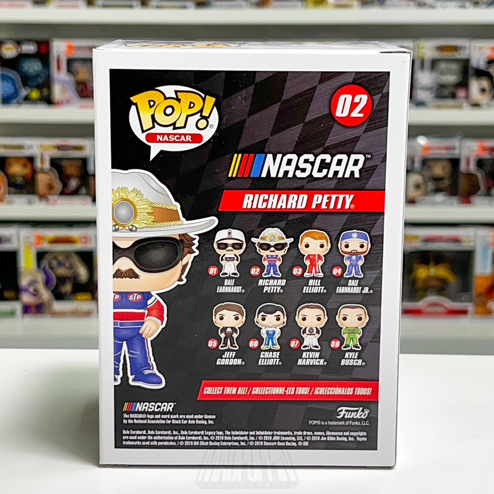 Funko Pop NASCAR Richard Petty 02 Vinyl Figure Autographed SWAU Authenticated