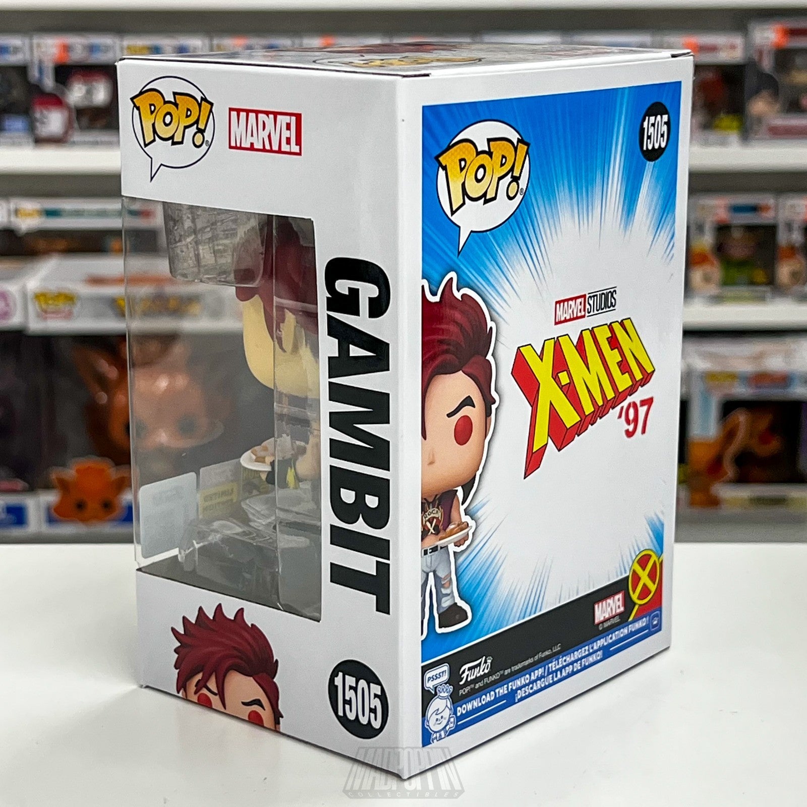 Funko Pop Gambit Disney X-Men 97 2025 SDCC Official Con Sticker Rock Mutant 1505