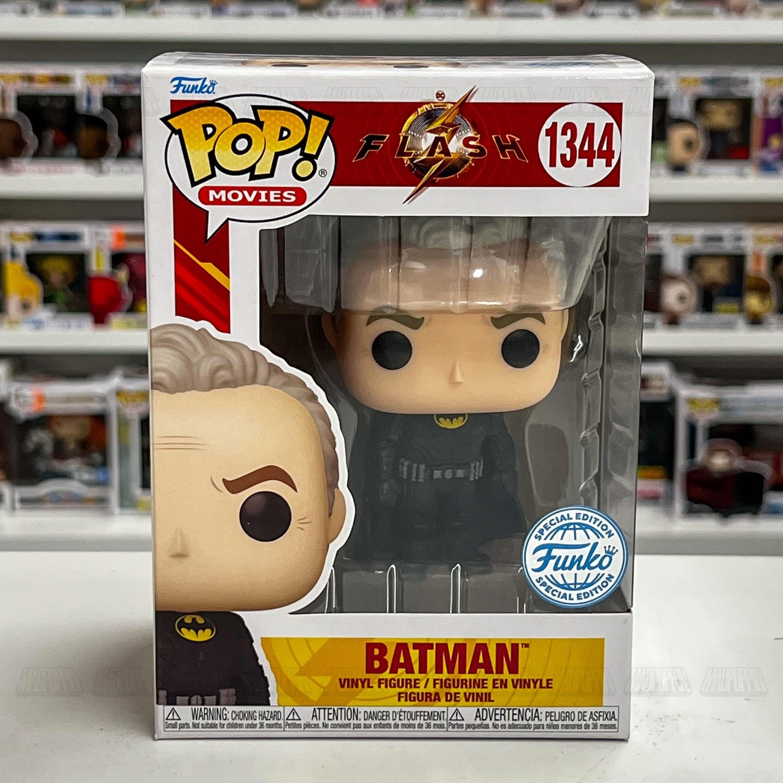 Funko Pop Movies The Flash Batman #1344 Vinyl Figure Special Edition DC Comics