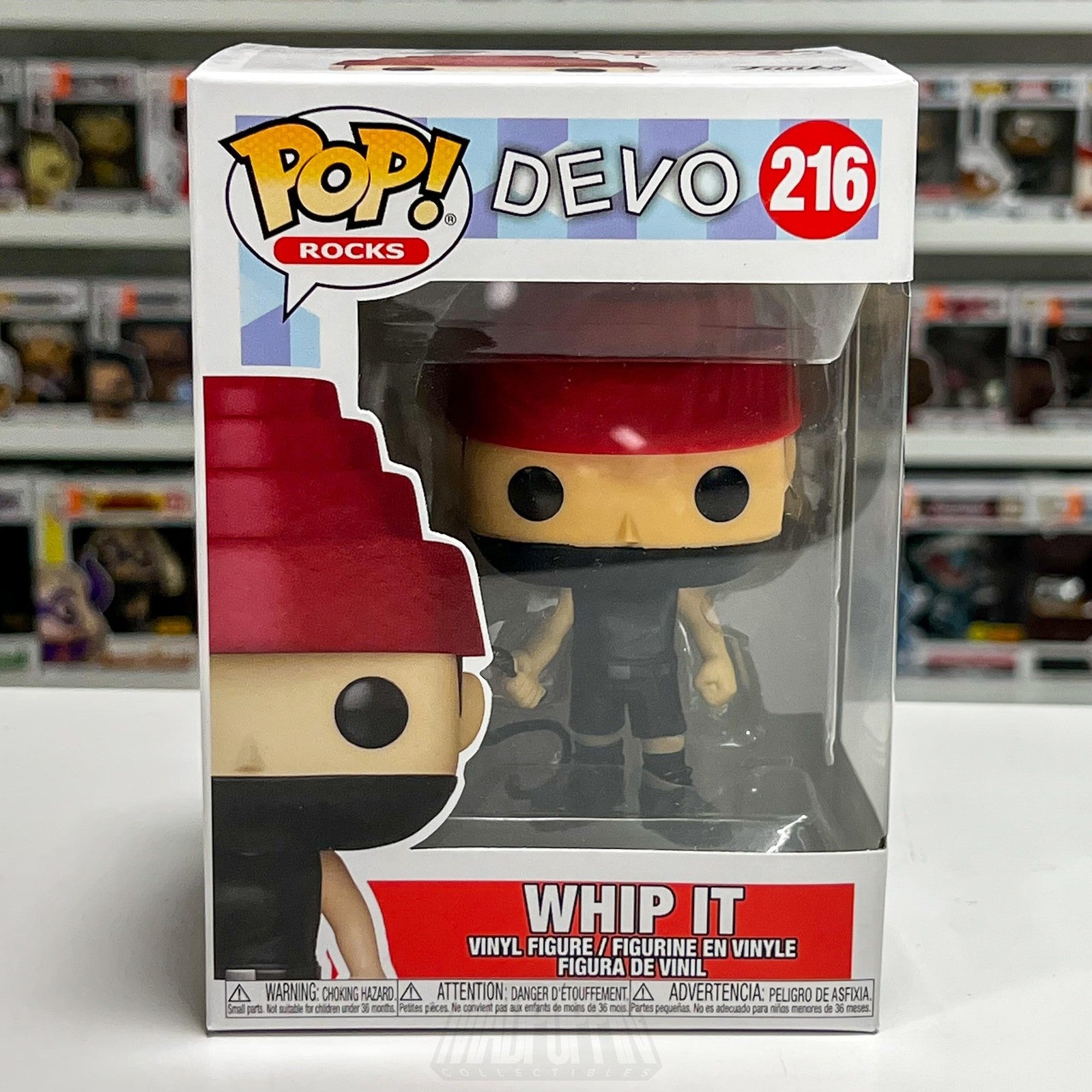 Funko Pop! Rocks Devo Whip It 216 Vinyl Figure Pop Vinyl New In Box 2021 Band