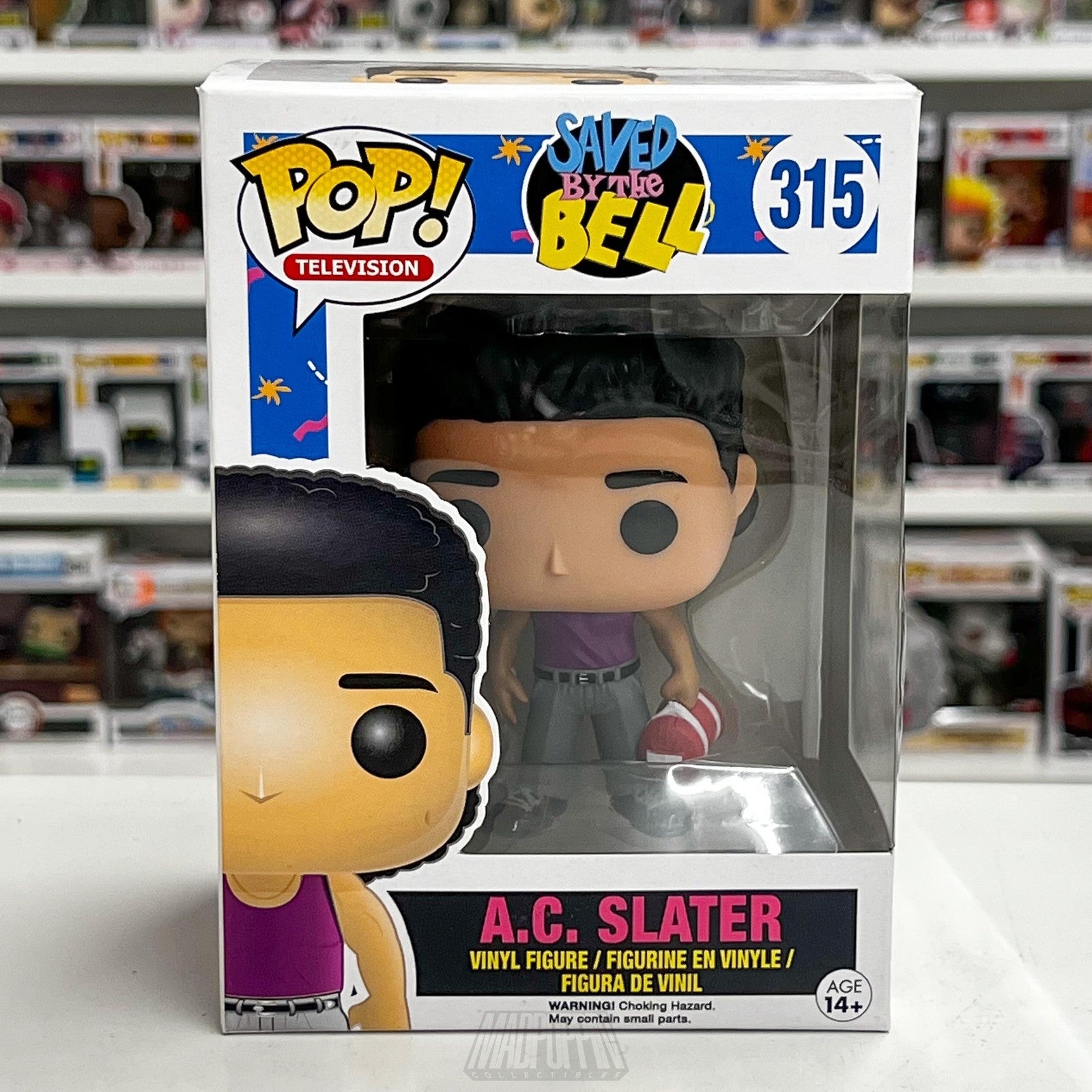 Funko Pop Saved By The Bell A.C. Slater 315 TV Vinyl Figure Collectible Boxed