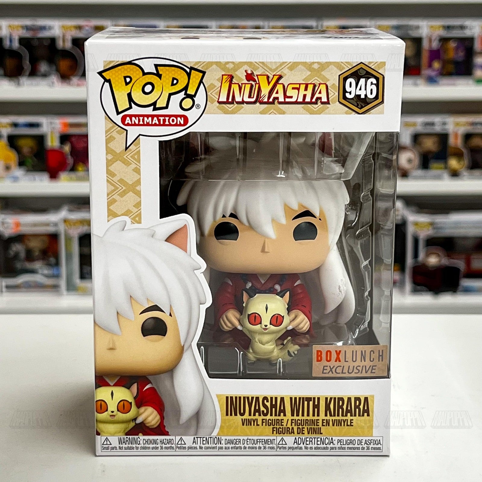 Funko Pop Animation Inuyasha With Kirara BoxLunch Exclusive Vinyl Figure 946 New