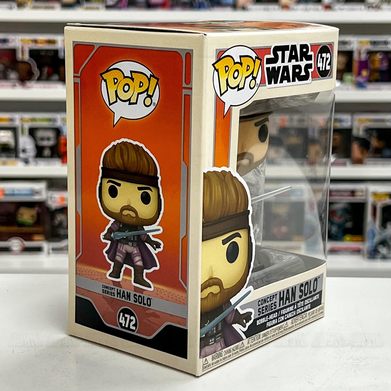 Funko Pop Star Wars Concept Series Han Solo #472 Bobble-Head Vinyl Figure New