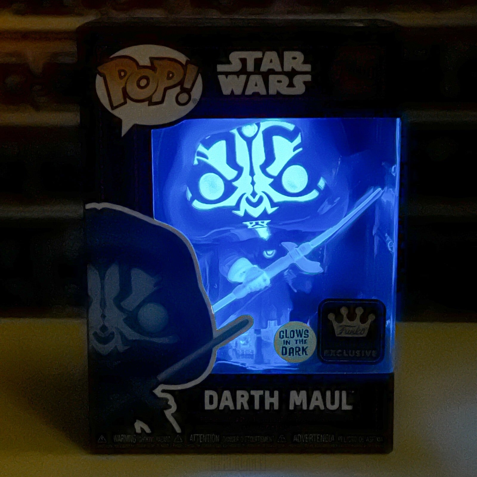 Funko Pop Star Wars Darth Maul Specialty Series Glow in the Dark Hologram 740