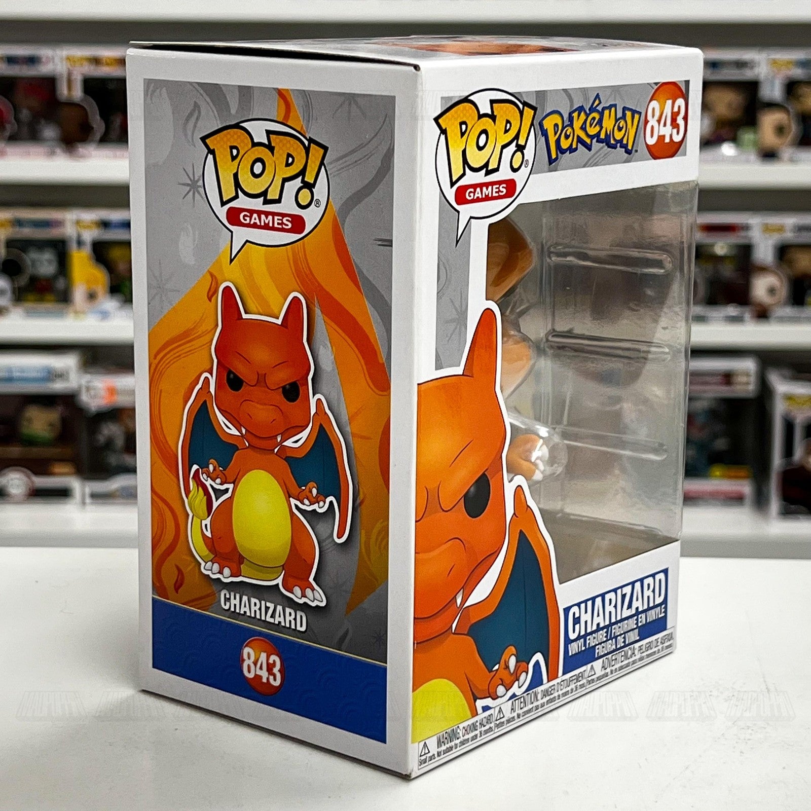 Funko Pop Video Games Pokemon Charizard 843 Vinyl Figure TCG 2021 Collectible