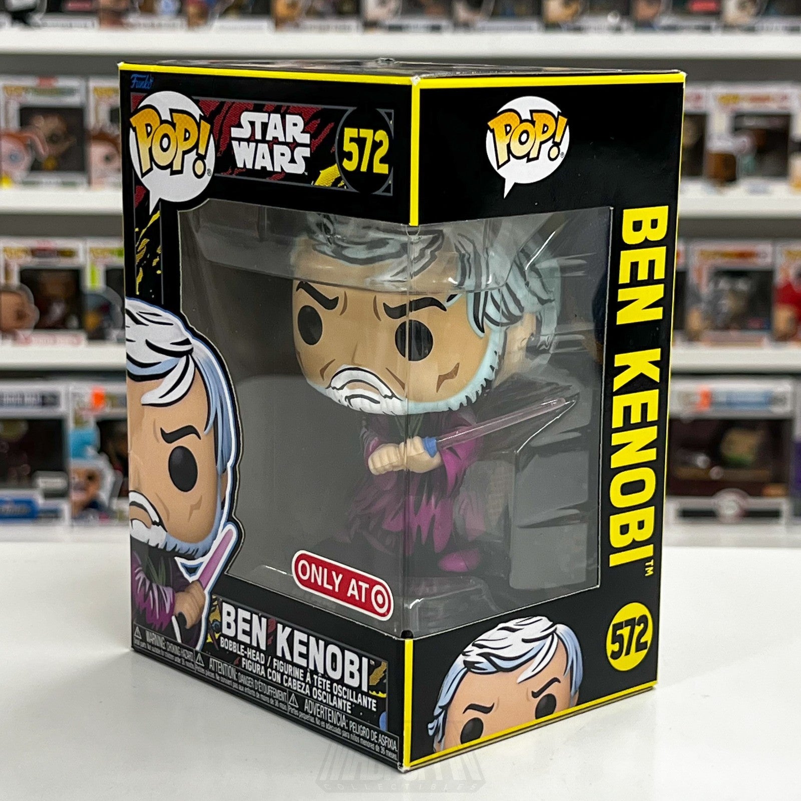 Funko Pop Star Wars Ben Kenobi Retro Target 572 Jedi Knight ForceVinyl Figure1