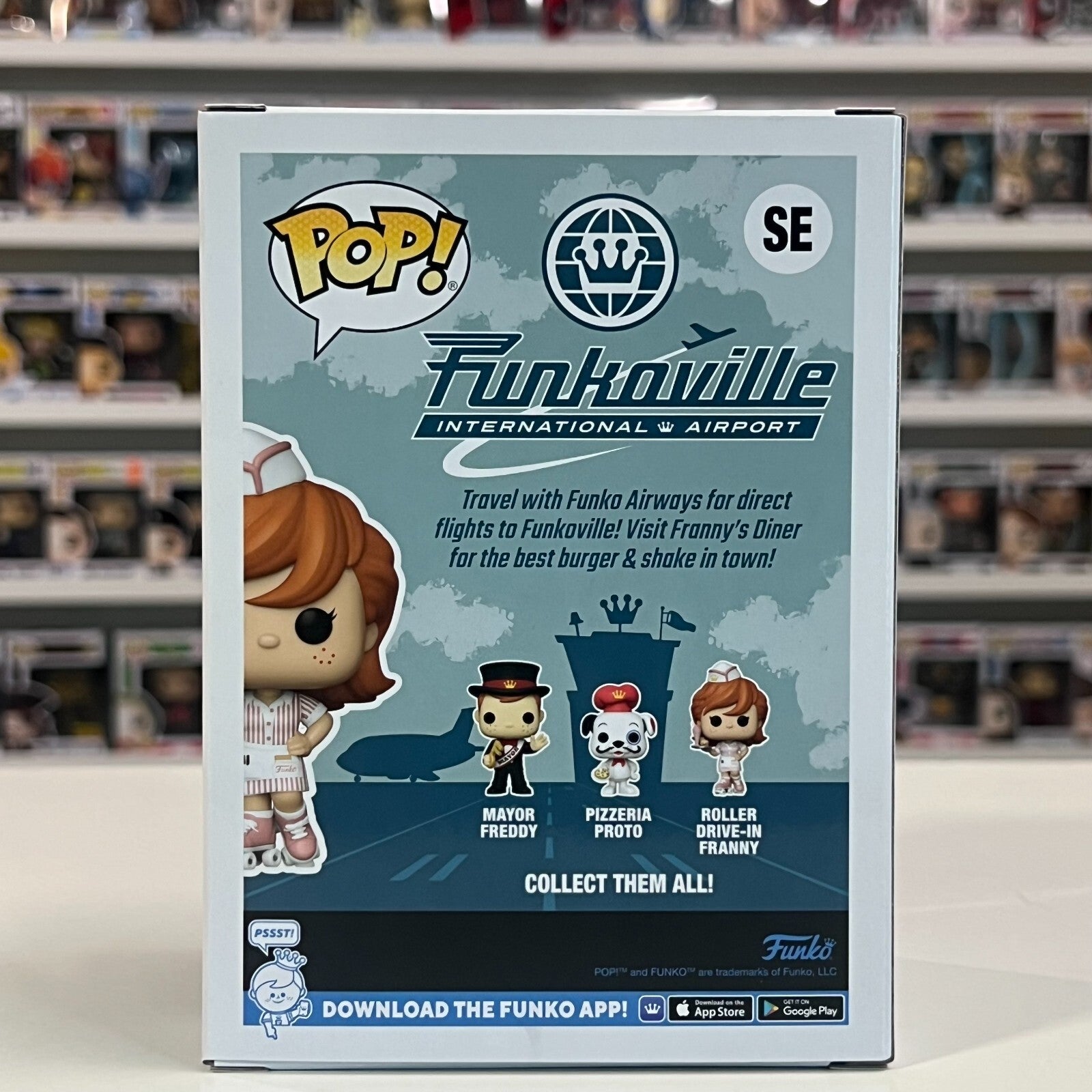 Funko Pop Funkoville Roller Drive In Franny  SDCC 2024 Official Sticker SE