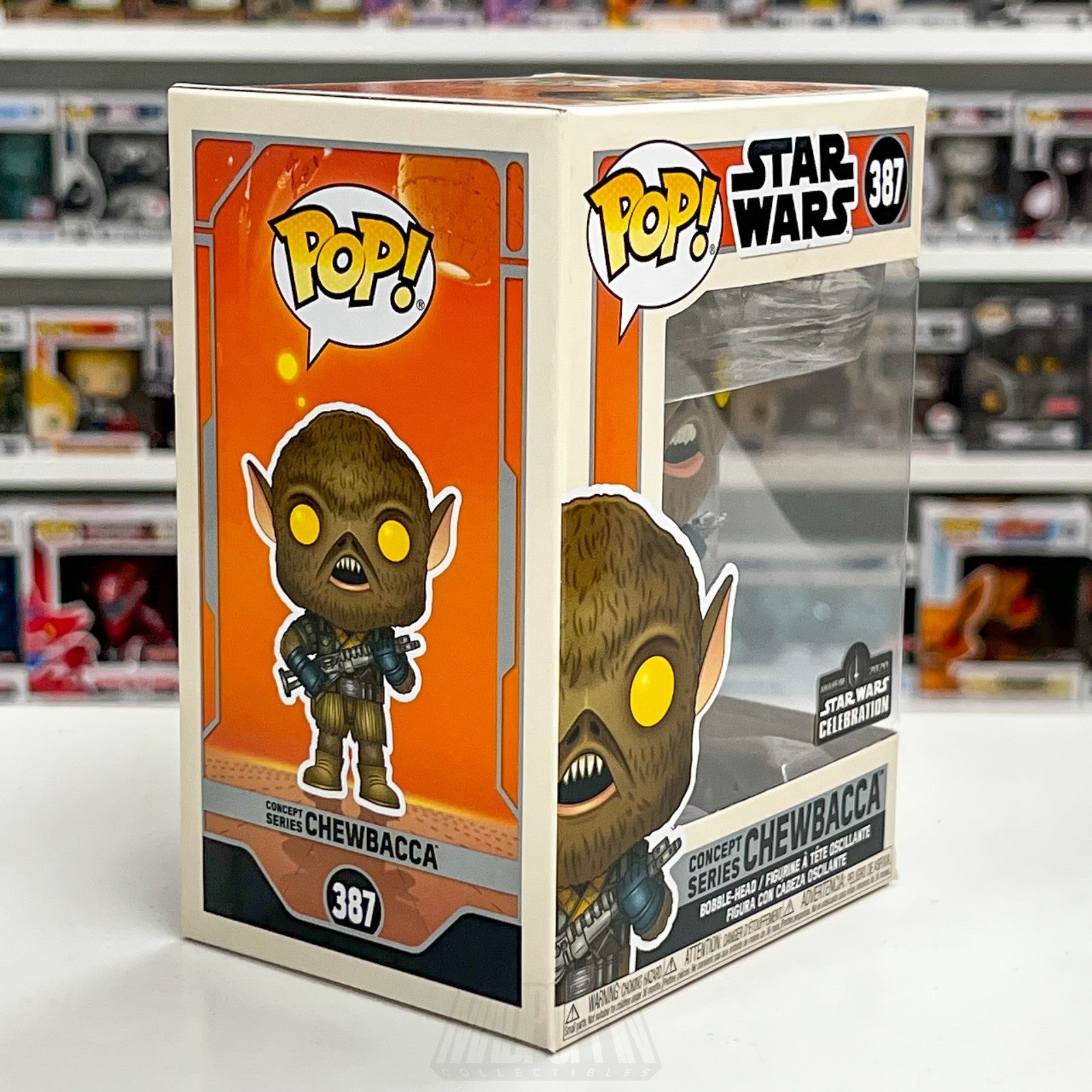 Funko Pop Star Wars Concept Series Chewbacca Celebration 387 Official Sticker5