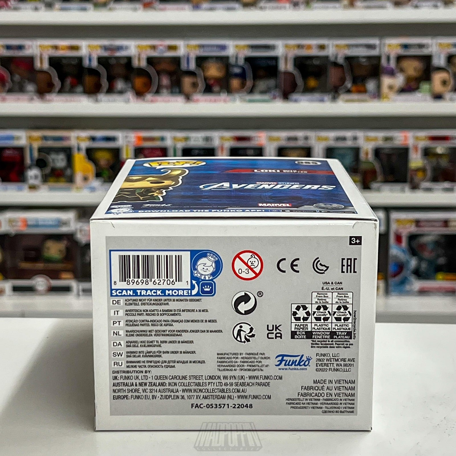 Funko Pop Avengers Loki With Scepter 985 Glow Dark EE Exclusive Limited Edition