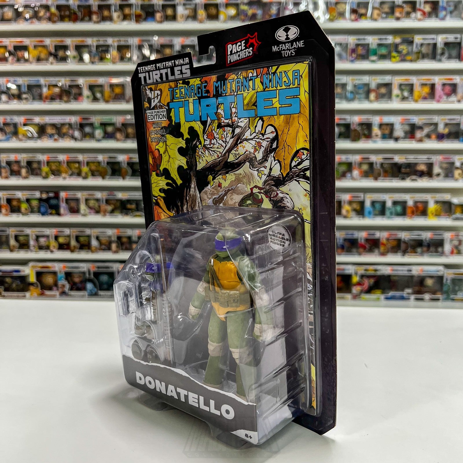 McFarlane Toys TMNT Teenage Mutant Ninja Turtles Donatello Page Punchers Micro