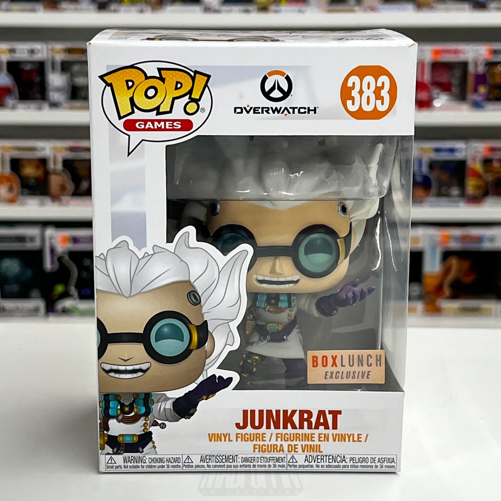 Funko Pop Video Games Overwatch Junkrat Dr Junkenstein 383 Boxlunch Vinyl Figure0